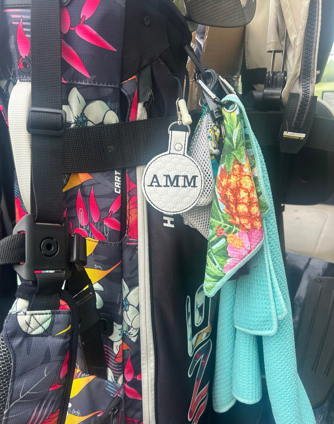Personalized Golf Bag Keychain