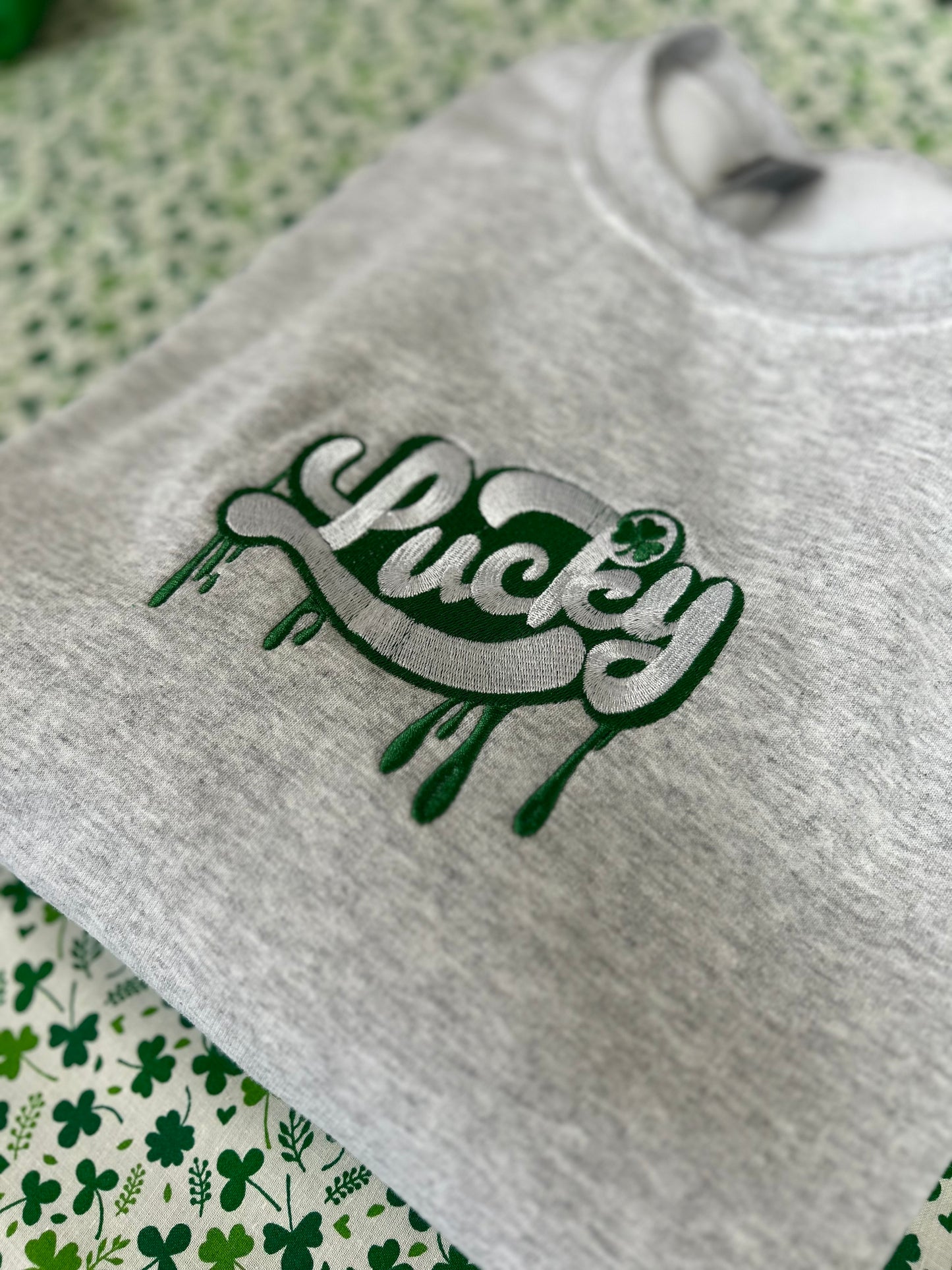 Embroidered Lucky Drip Sweatshirt
