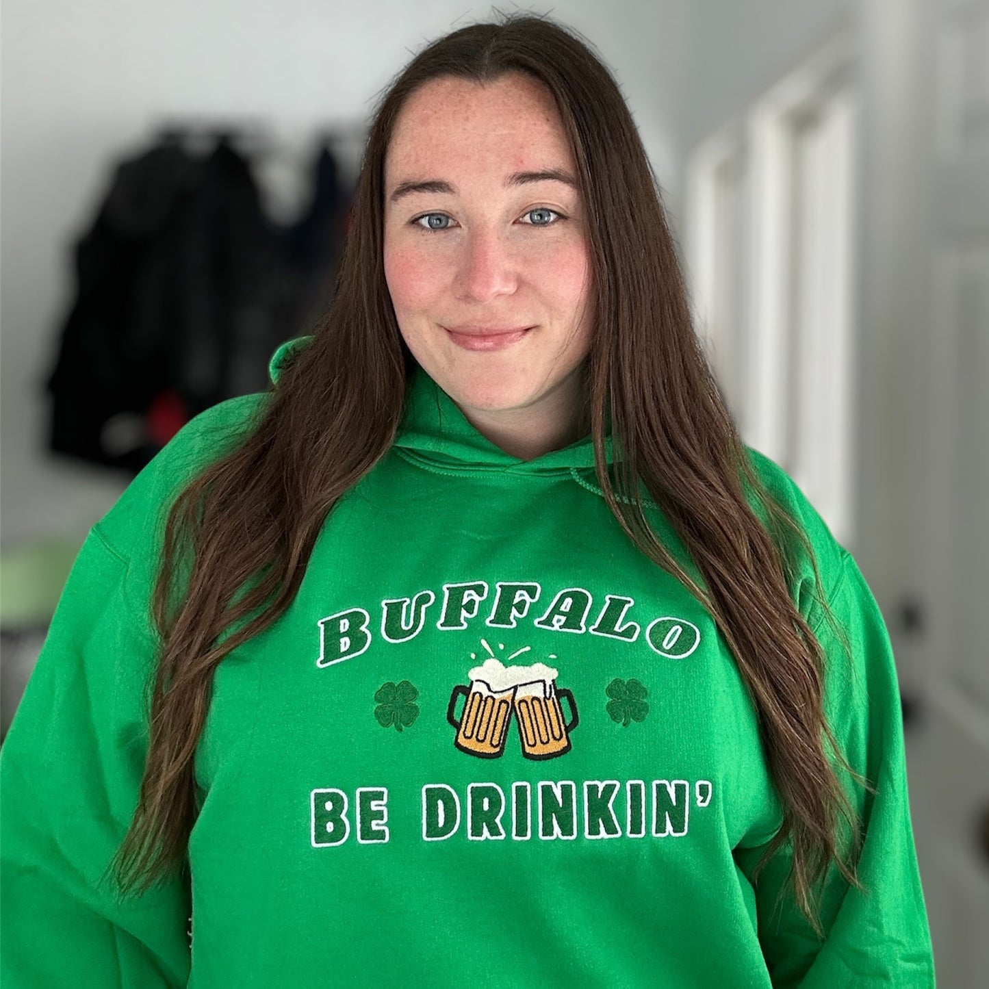 Embroidered Buffalo Be Drinking Sweatshirt