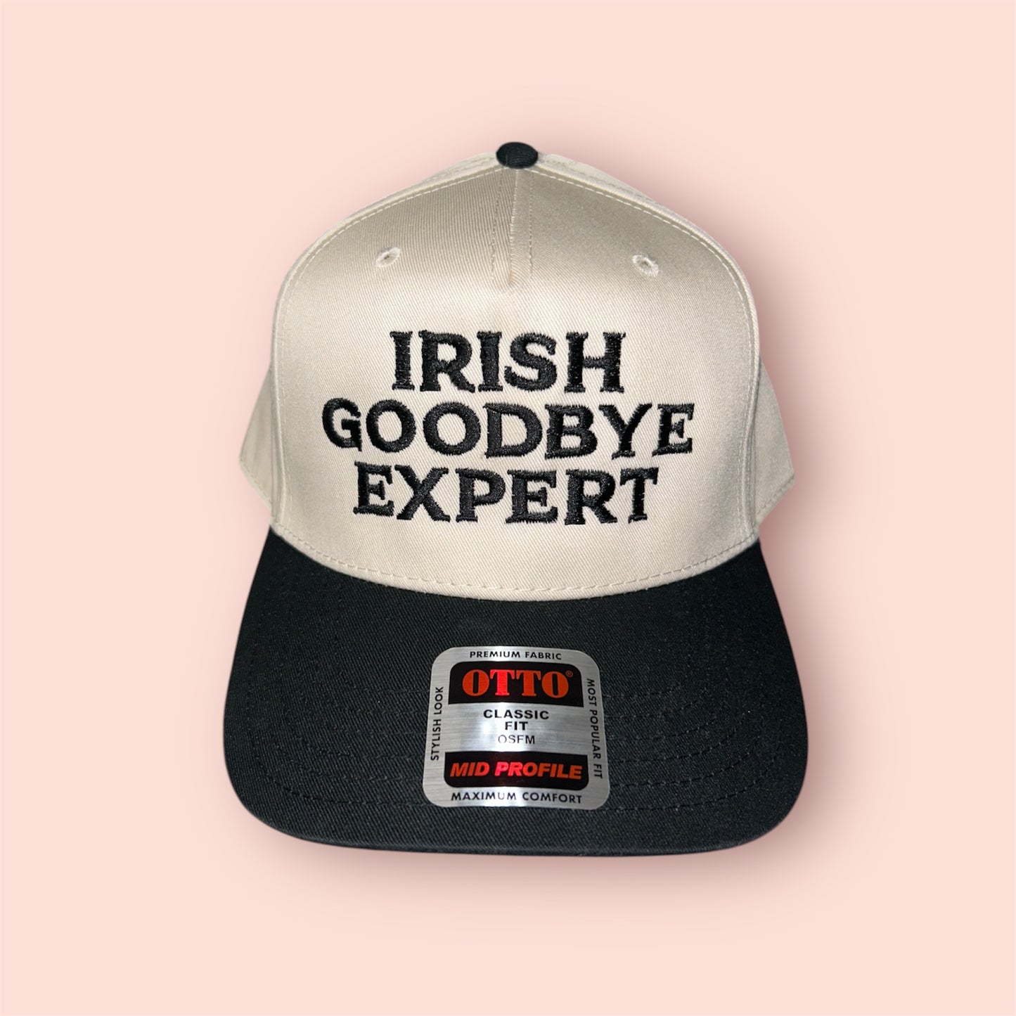 Embroidered Irish Goodbye Expert Trucker Hat