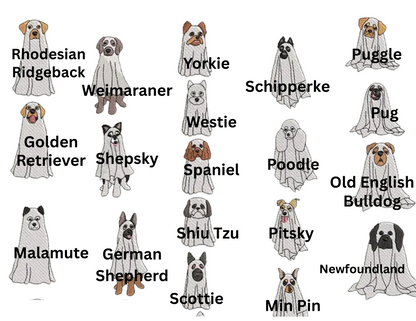 Custom Spooky Pup Embroidered Sweatshirt