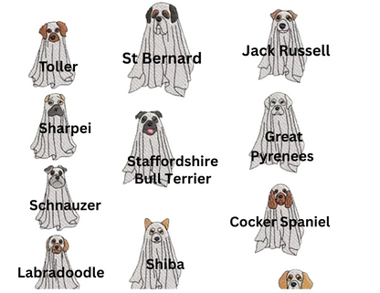Custom Spooky Pup Embroidered Sweatshirt