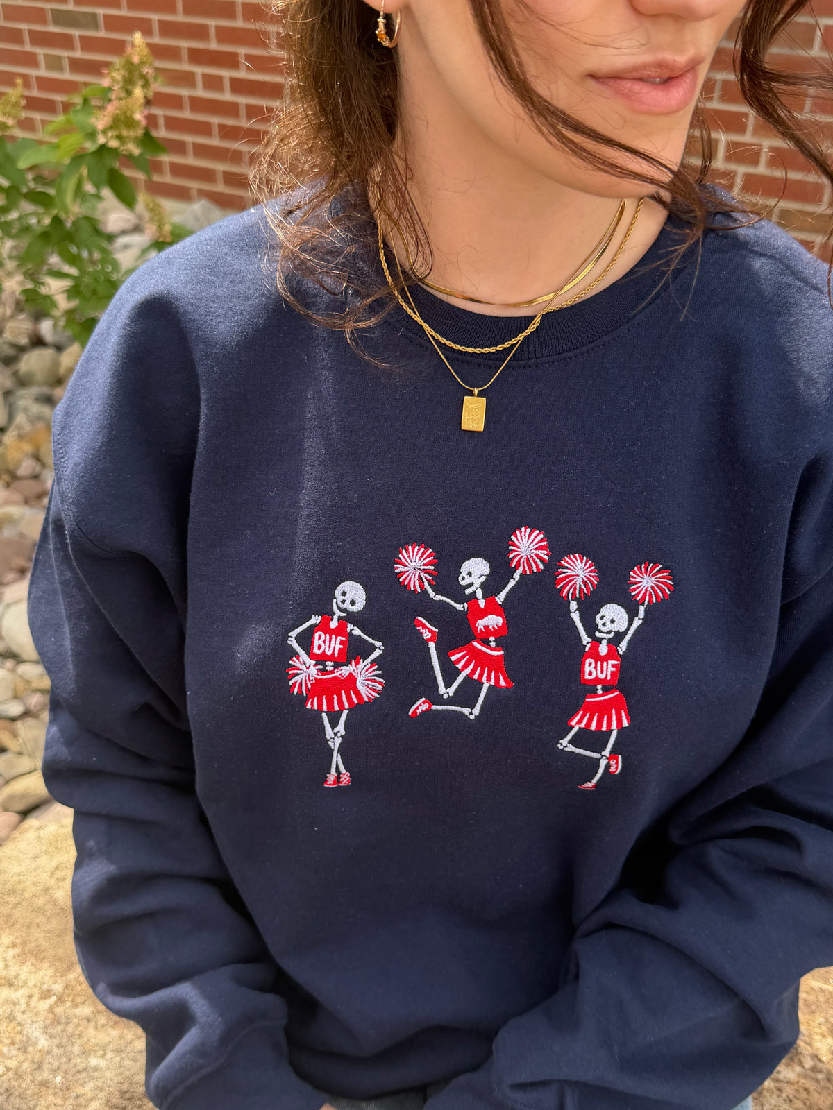 Embroidered Spooky Spirit Crewneck