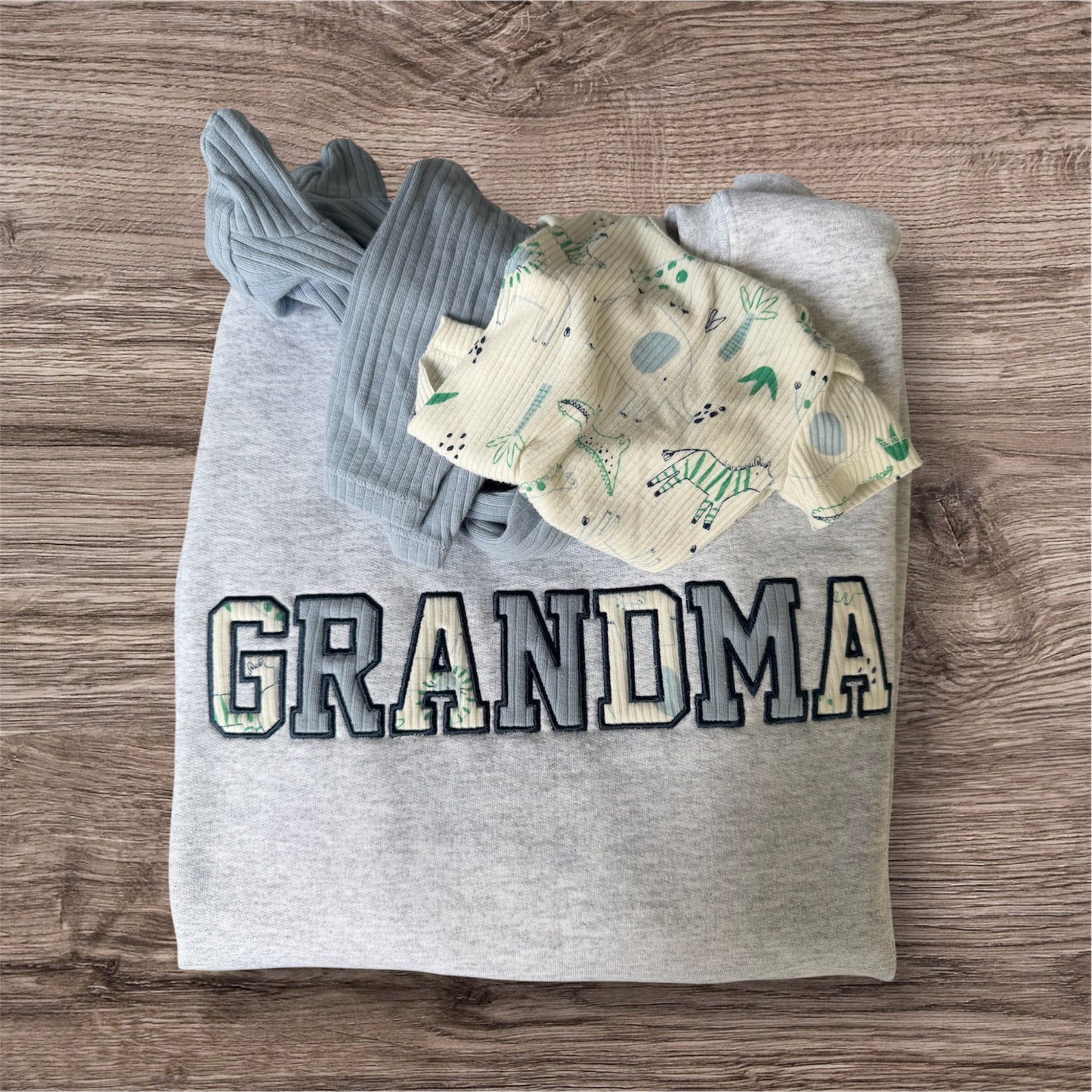Embroidered Custom Onesie Appliqué Sweatshirt