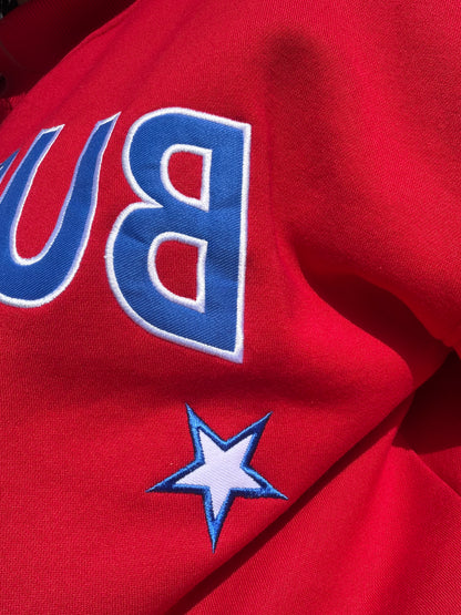 Embroidered Buffalo Star Mock Neck
