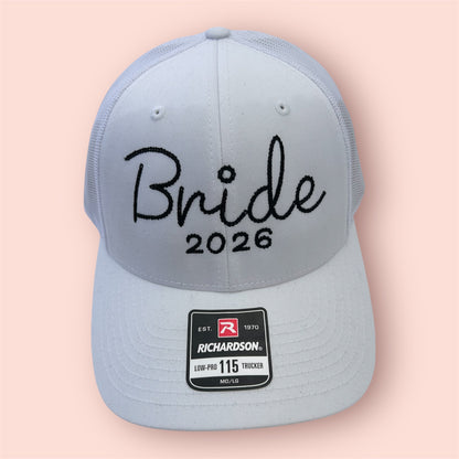 Embroidered Wifey/Bride Year Trucker Hat