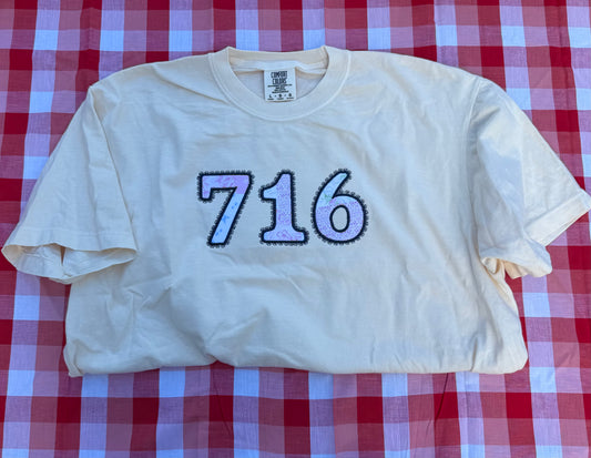 Embroidered Pastel 716 Lace Applique Tee