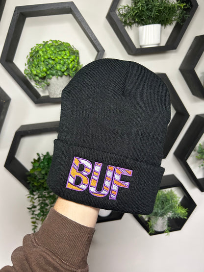 Embroidered Buffalo “BUF” Bandits Beanie