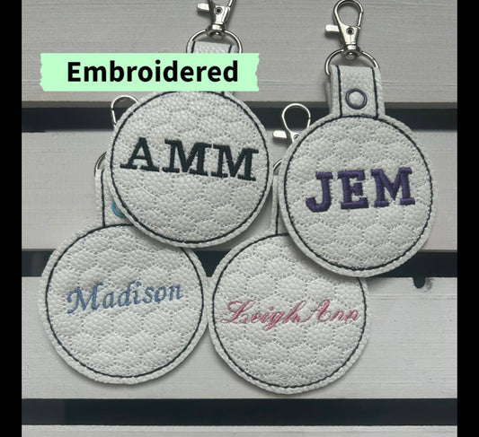 Personalized Golf Bag Keychain