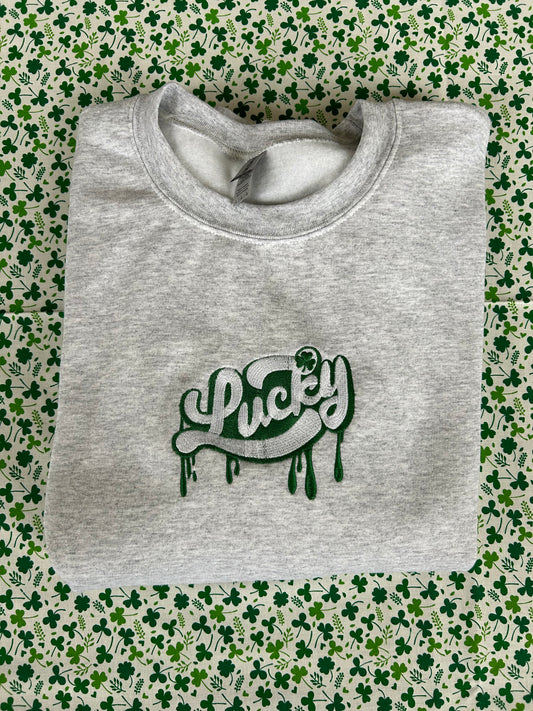 Embroidered Lucky Drip Sweatshirt