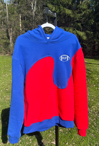 Embroidered Buffalo Wave Hoodie