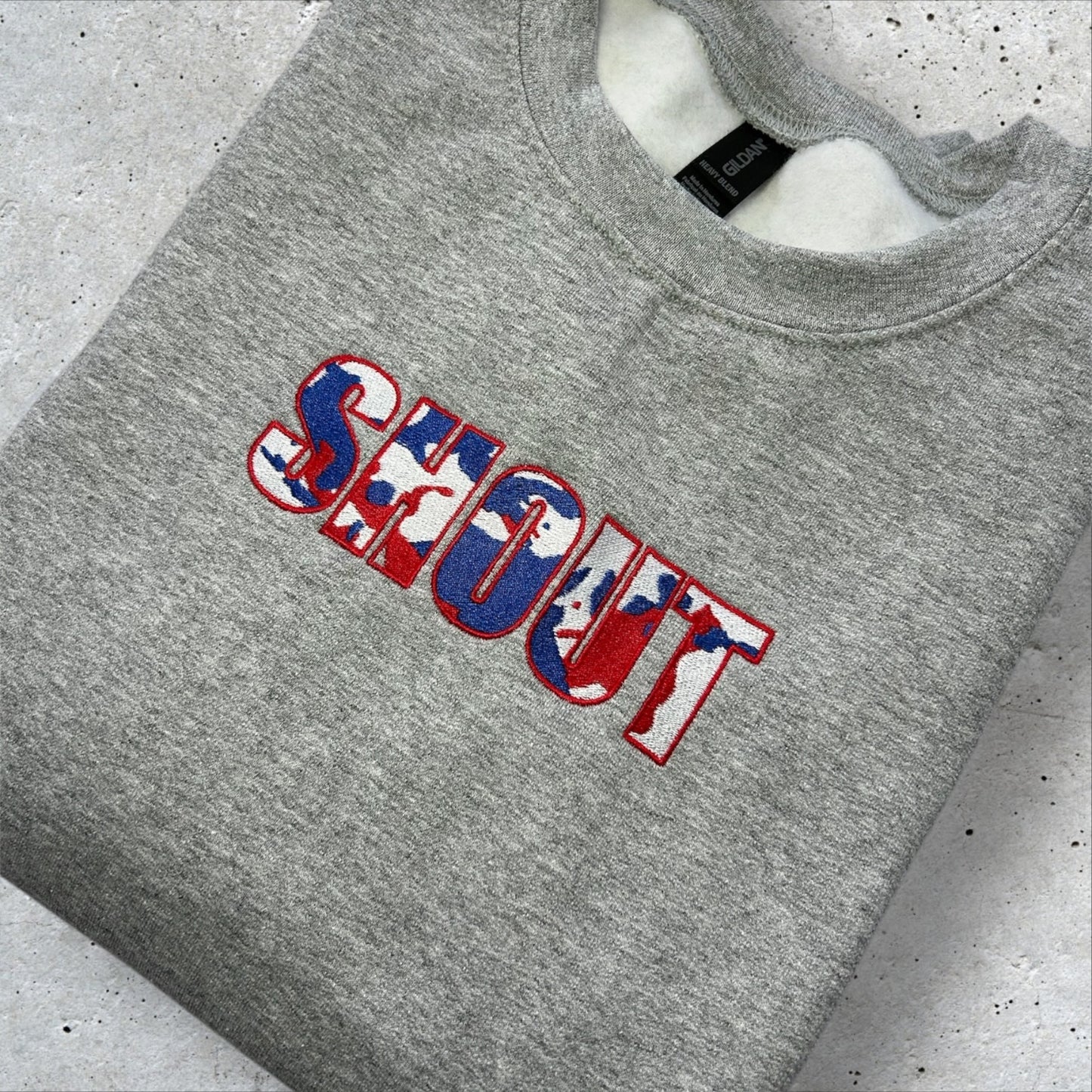 Embroidered Bills Make Me Want to Shout Sweatshirt