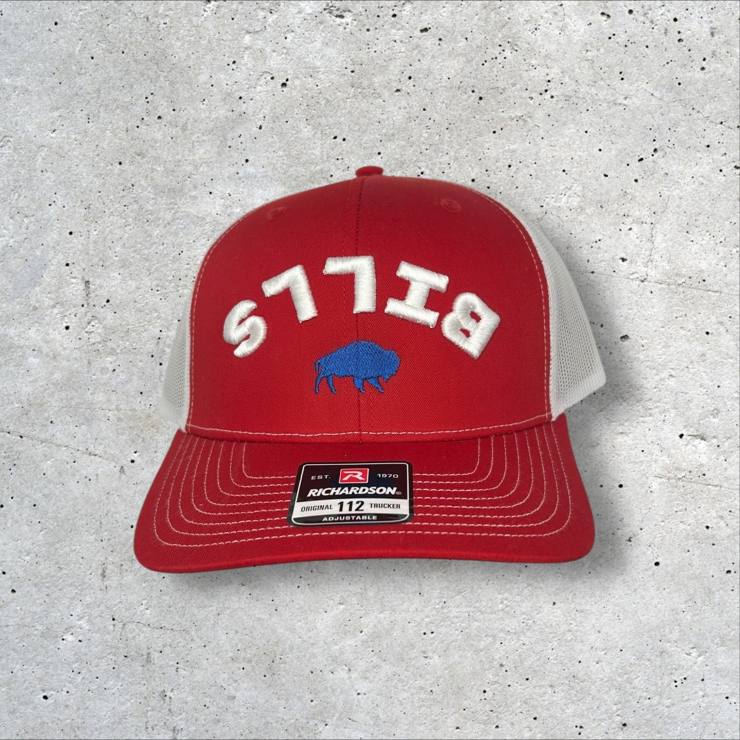 Embroidered Buffalo Bills 3D Inverted Trucker Hat