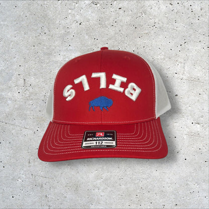 Embroidered Buffalo Bills 3D Inverted Trucker Hat