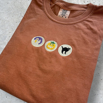 Embroidered Spooky Treats Tee/Crewneck