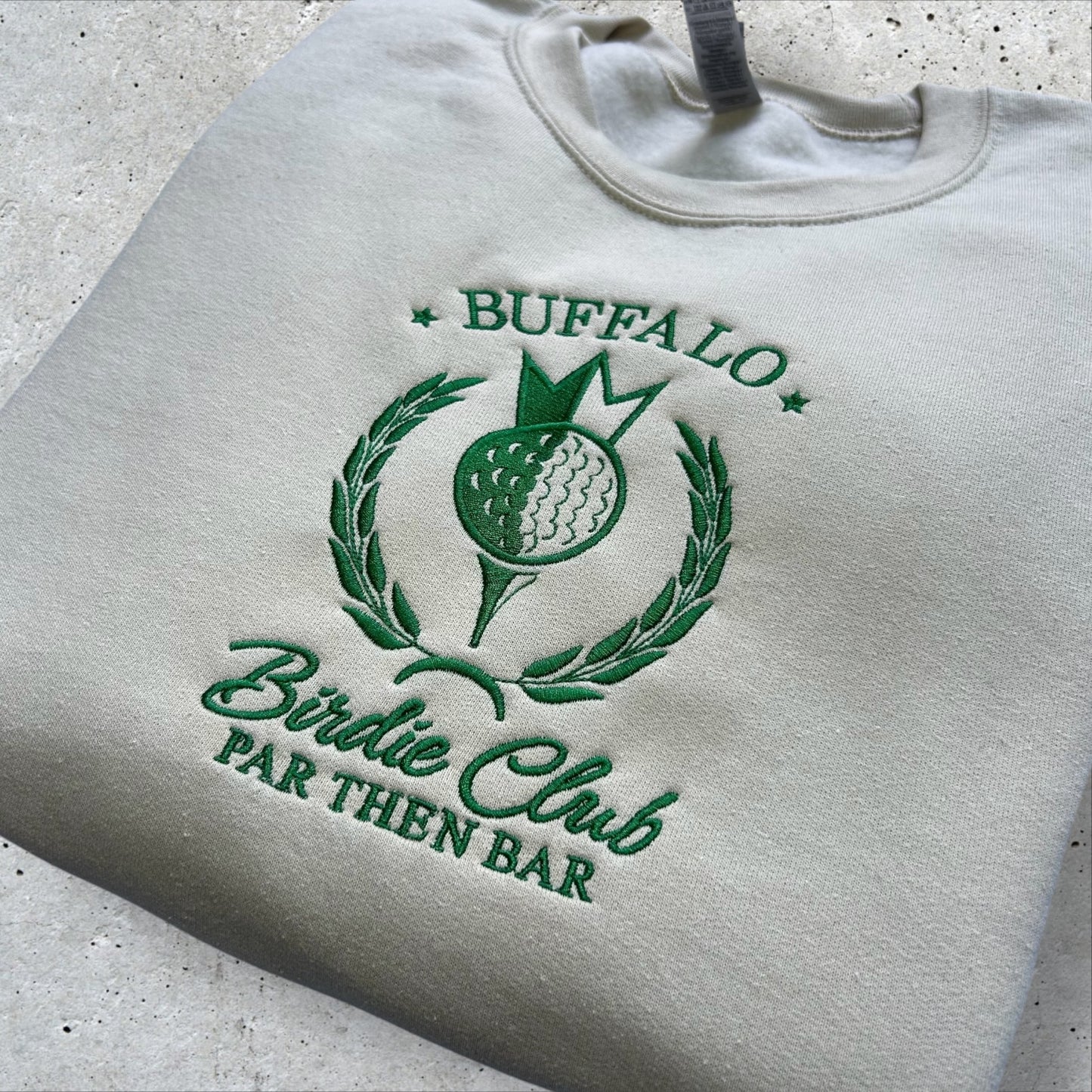 Embroidered Buffalo Birdie Club Sweatshirt