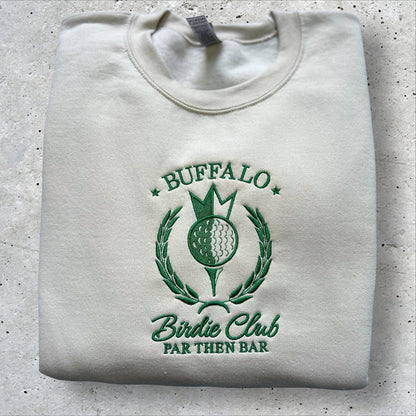 Embroidered Buffalo Birdie Club Sweatshirt