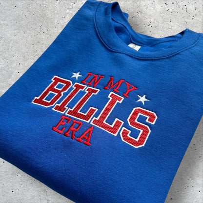 Embroidered In My Bills Era Crewneck