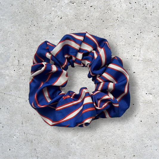 Buffalo Bills Red and Blue Tie-Dye Scrunchie