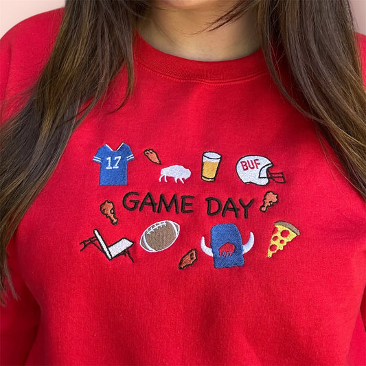 Embroidered Buffalo Game Day Essentials Sweatshirt