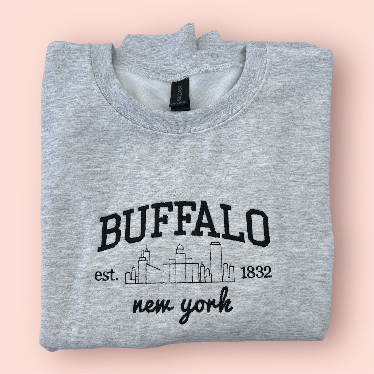Embroidered Buffalo Skyline Sweatshirt