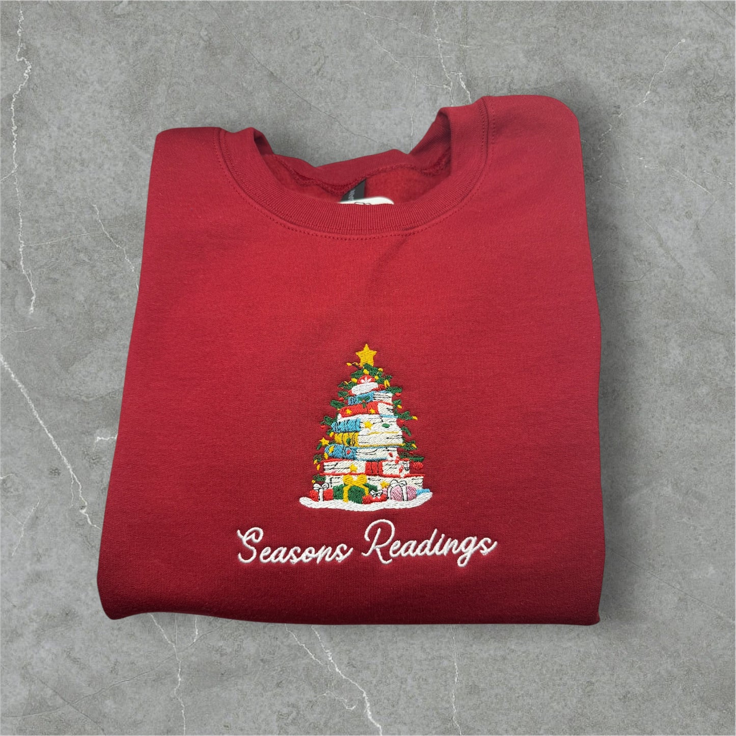 Embroidered Seasons Readings Crewneck