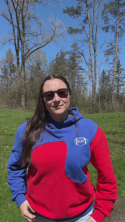 Embroidered Buffalo Wave Hoodie